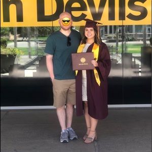 Graduation Gown • Arizona State • Maroon